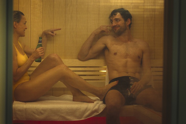 Robin Wright and Laurie Davidson in "The Girlfriend."